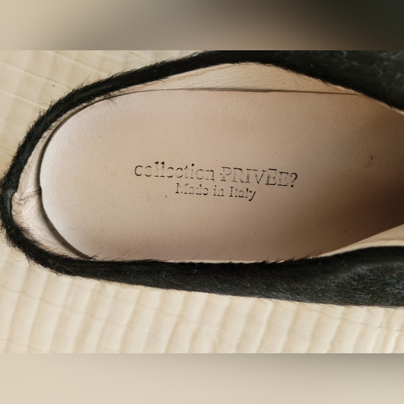 Collection Privee? Italy runway style fur slide ons | size 40 - Picture 2 of 3